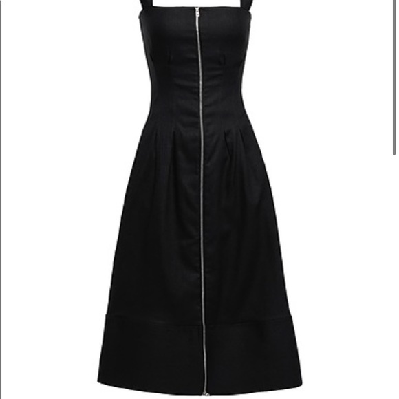 Rare Barbara Casasola linen BLACK midi pinafore spring 2017 runway collection - Picture 3 of 16